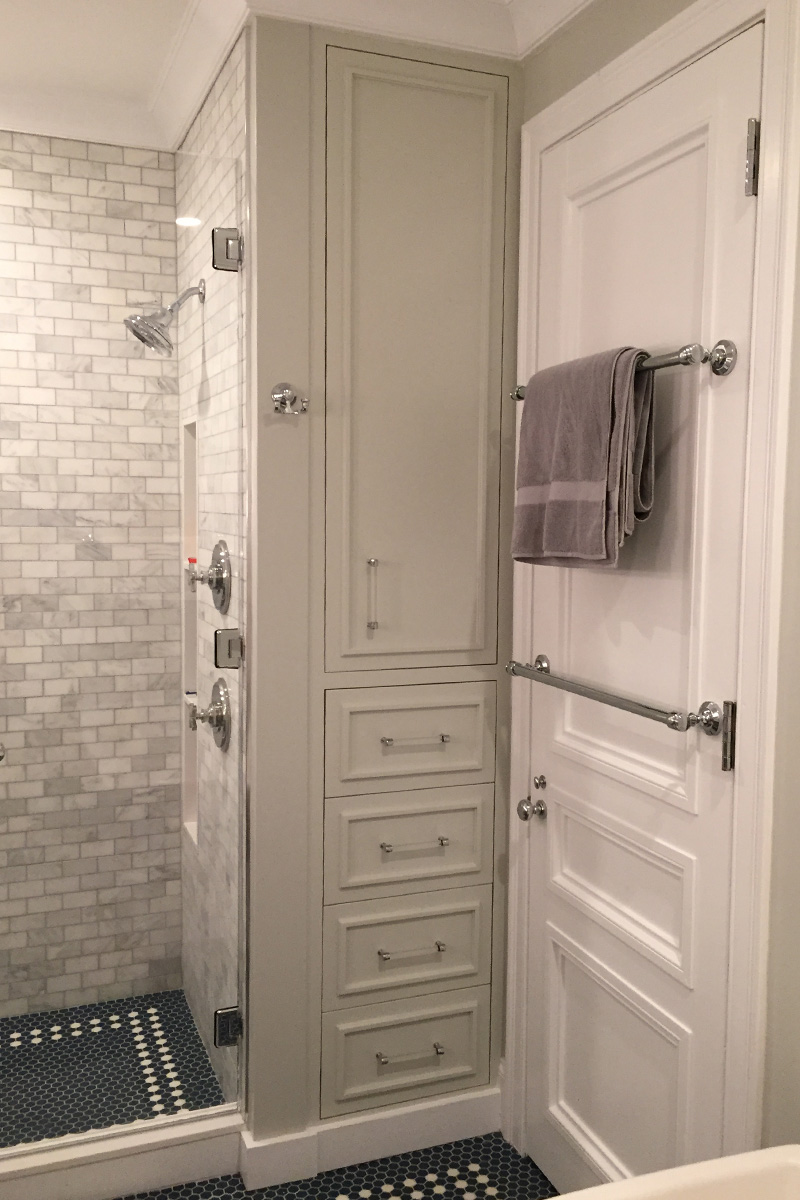Bathroom Cabinets, Beacon Hill, Boston MA